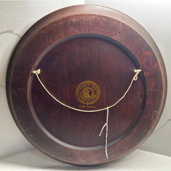 Vintage Robinhood Ware Wood Serving Tray Hand Painted Yellow Flowers USA - Picture 4 of 7